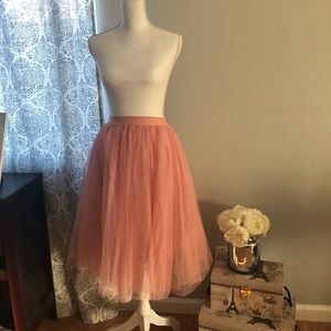 NWT Morning Lavender Pink Tulle skirt S
